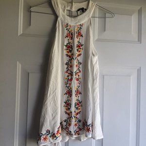 Staccato Embroidered Halter Top